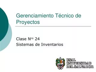 gerenciamiento t cnico de proyectos