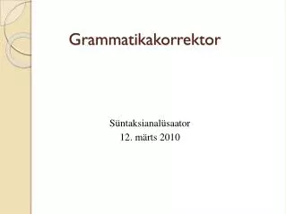 s ntaksianal saator 12 m rts 2010