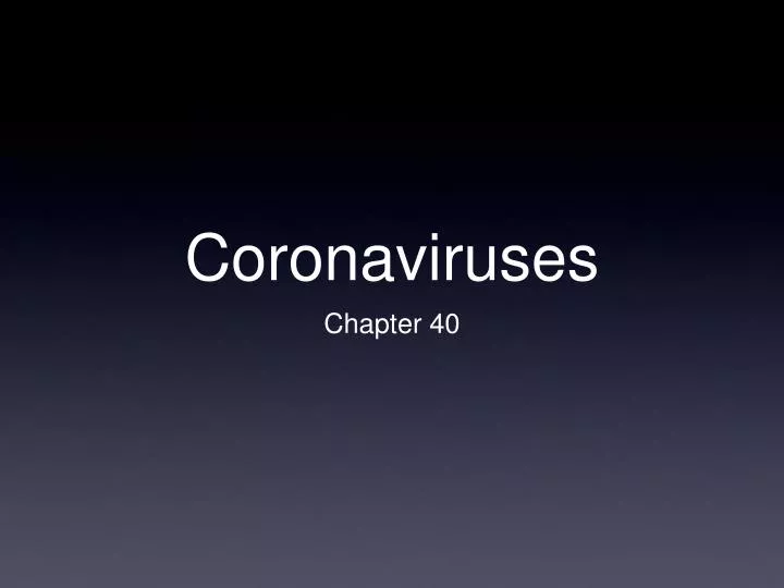 coronaviruses