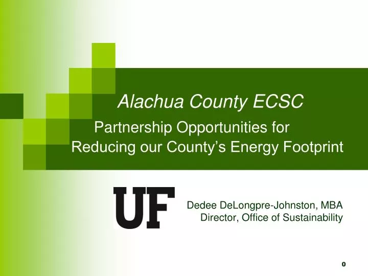 alachua county ecsc partnership opportunities for reducing our county s energy footprint