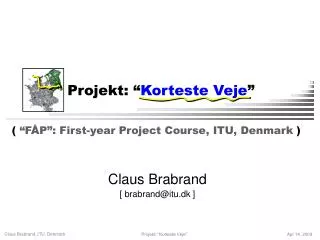 projekt korteste veje