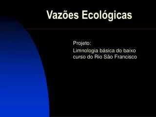 vaz es ecol gicas