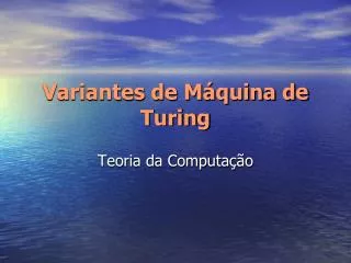variantes de m quina de turing