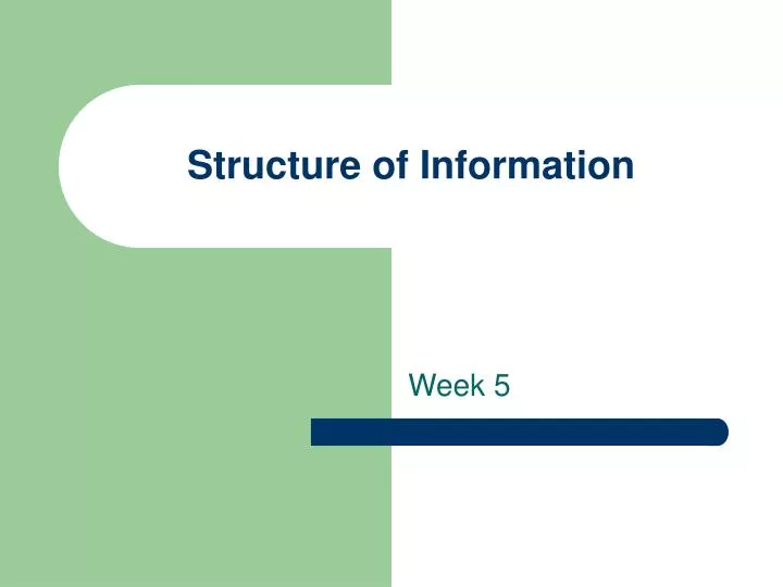 structure of information