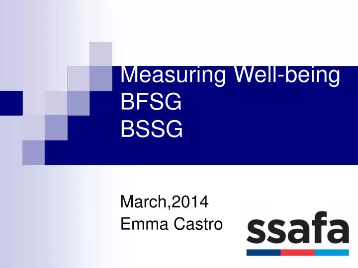 measuring well being bfsg bssg