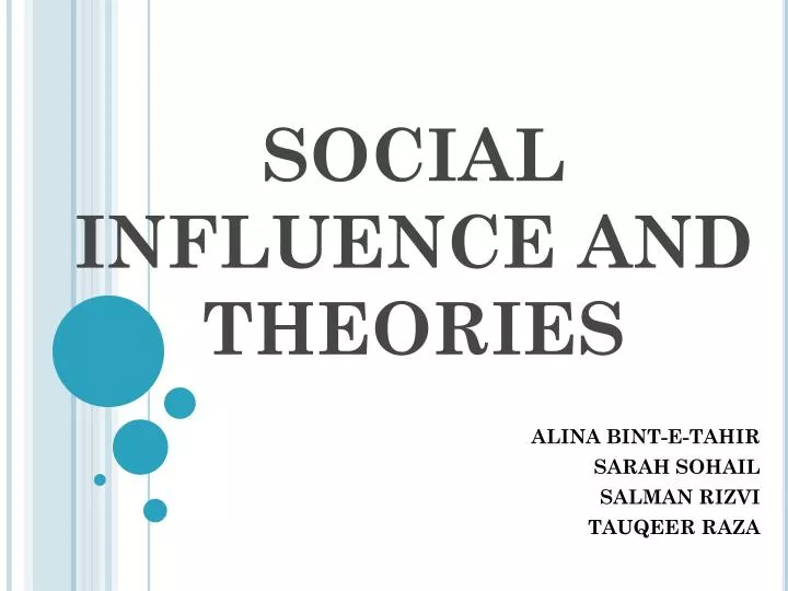 social influence and theories