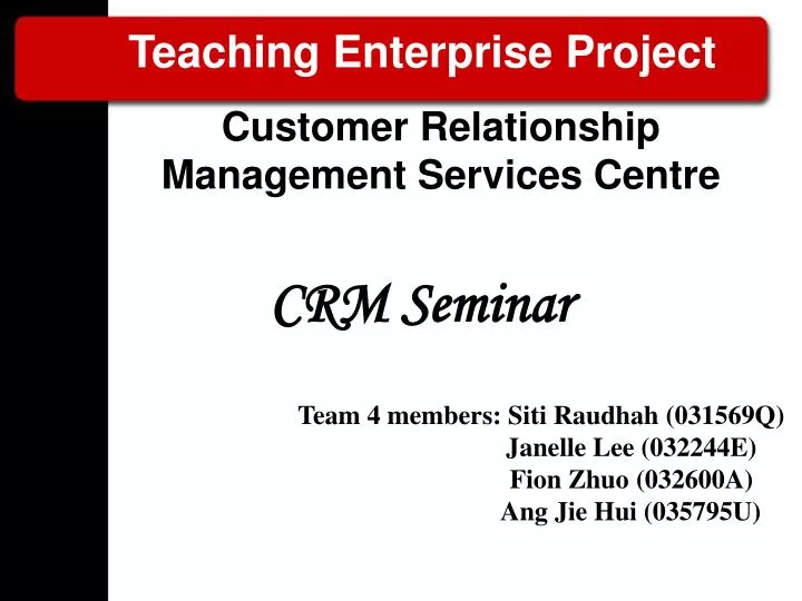 crm seminar