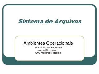 sistema de arquivos