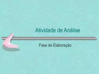 atividade de an lise