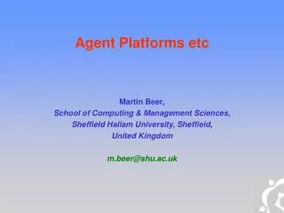 Agent Platforms etc