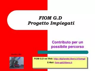 fiom g d progetto impiegati