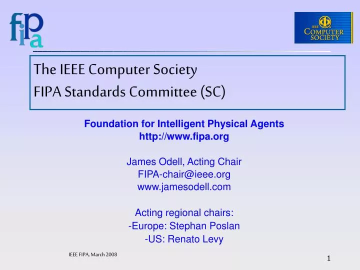 the ieee computer society fipa standards committee sc