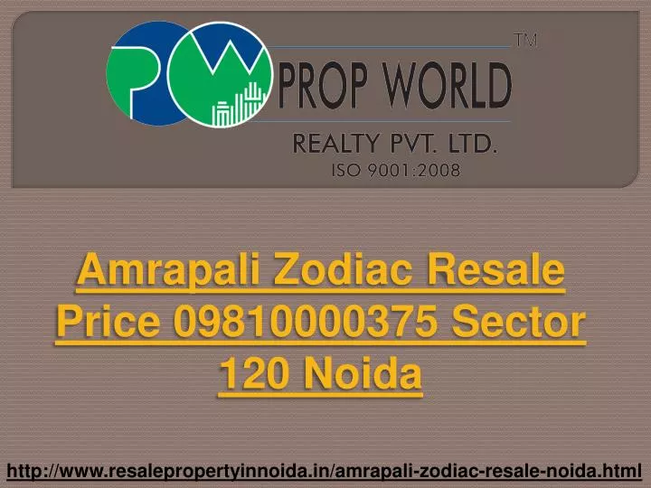 amrapali zodiac resale price 09810000375 sector 120 noida