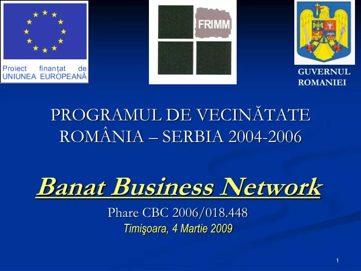 programul de vecin tate rom nia serbia 2004 2006
