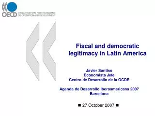 Fiscal and democratic legitimacy in Latin America