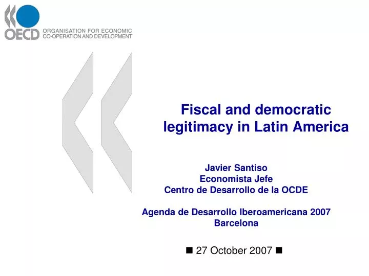 fiscal and democratic legitimacy in latin america