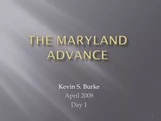 The Maryland Advance