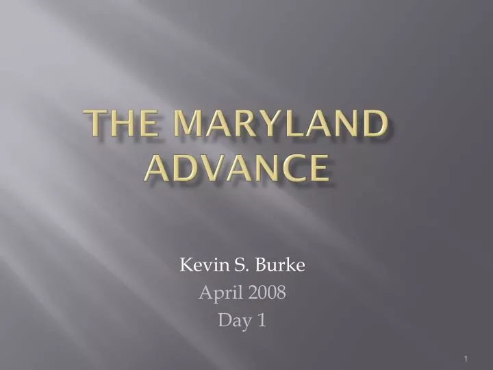 the maryland advance