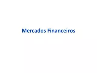 mercados financeiros