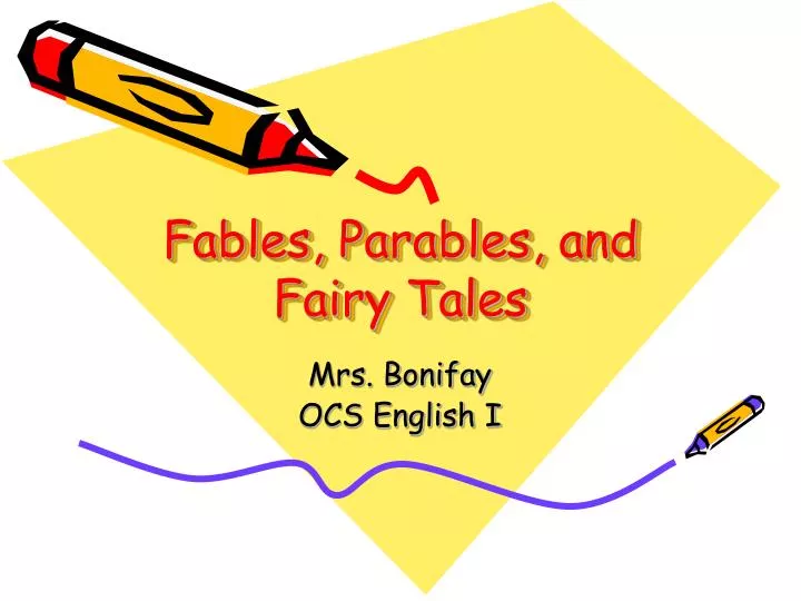 fables parables and fairy tales