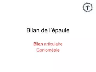 bilan de l paule