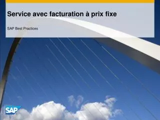 service avec facturation prix fixe