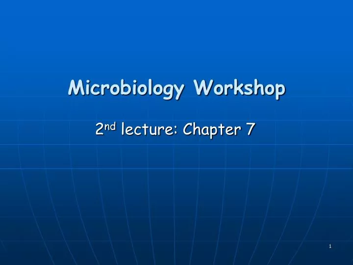 microbiology workshop