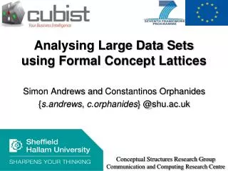 Analysing Large Data Sets using Formal Concept Lattices