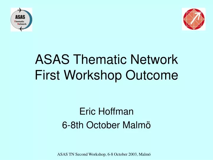 asas thematic network first workshop outcome
