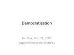 Democratization - slide 1
