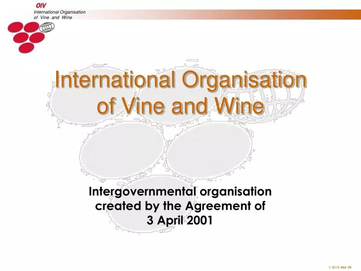 international organisation of vine and wine