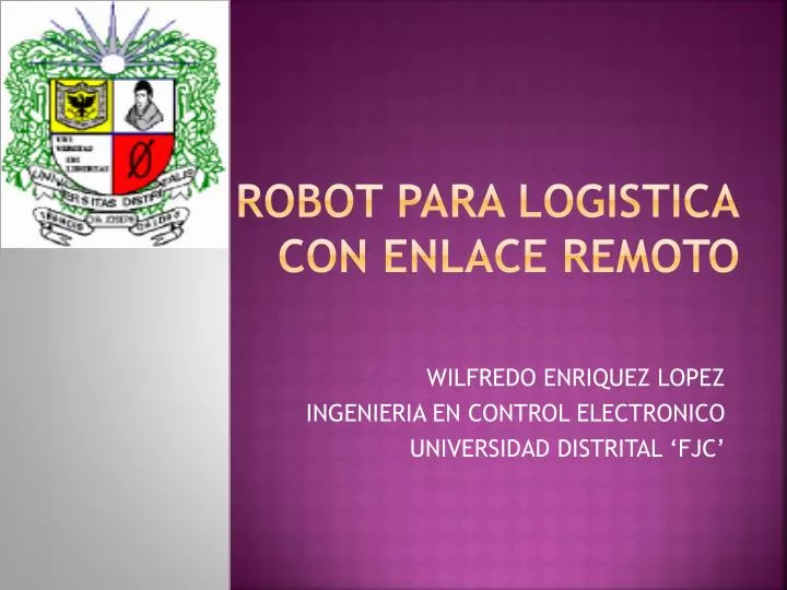 robot para logistica con enlace remoto