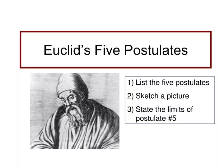 euclid s five postulates