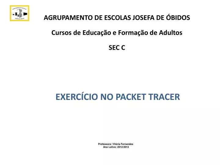 exerc cio no packet tracer