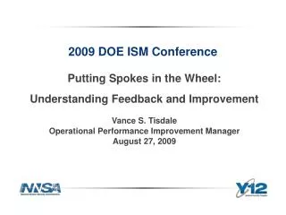 2009 DOE ISM Conference