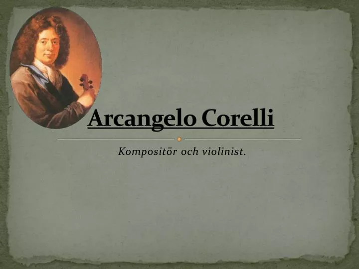 arcangelo corelli