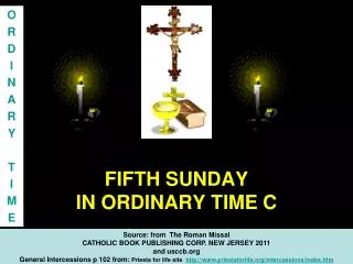 FIFTH SUNDAY IN ORDINARY TIME C