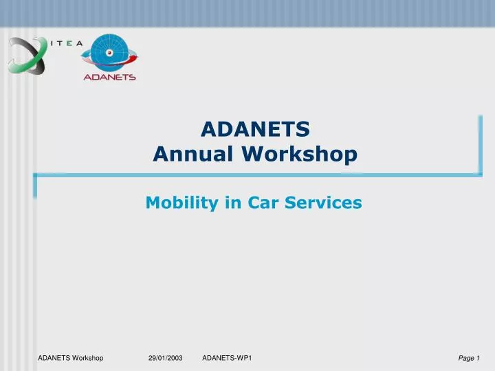 adanets annual workshop