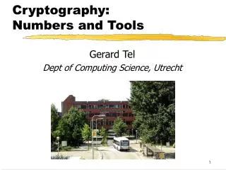 Cryptography: Numbers and Tools