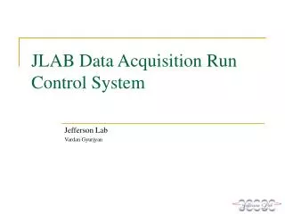 JLAB Data Acquisition Run Control System