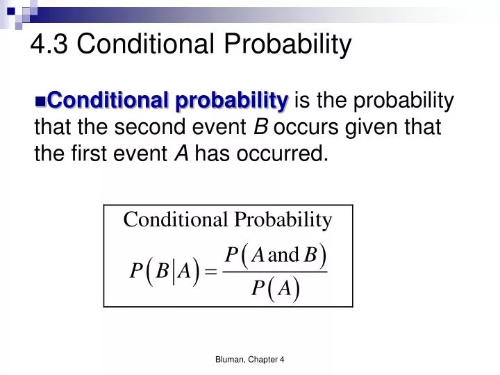 4 3 conditional probability