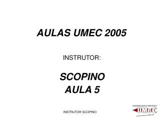 aulas umec 2005