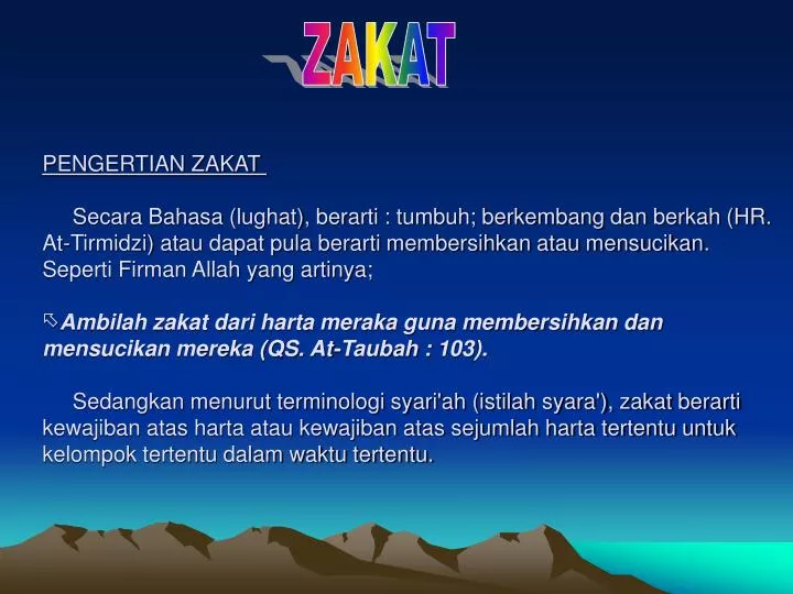 zakat powerpoint presentation