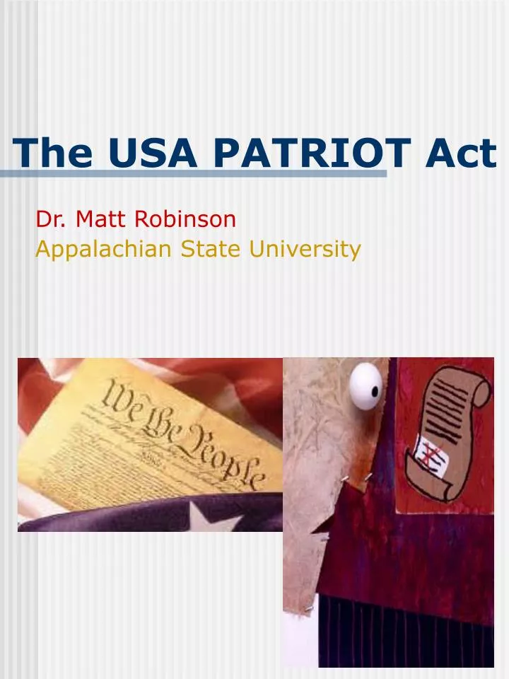 the usa patriot act