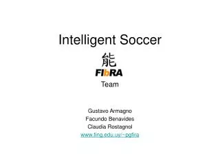 Intelligent Soccer Team