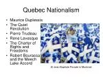 Quebec Nationalism - slide 1