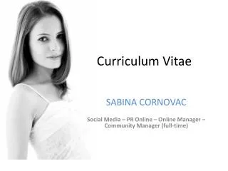 curriculum vitae