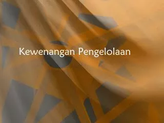 kewenangan pengelolaan