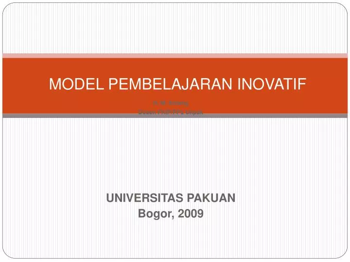 model pembelajaran inovatif