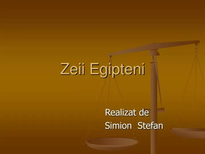 zeii egipteni